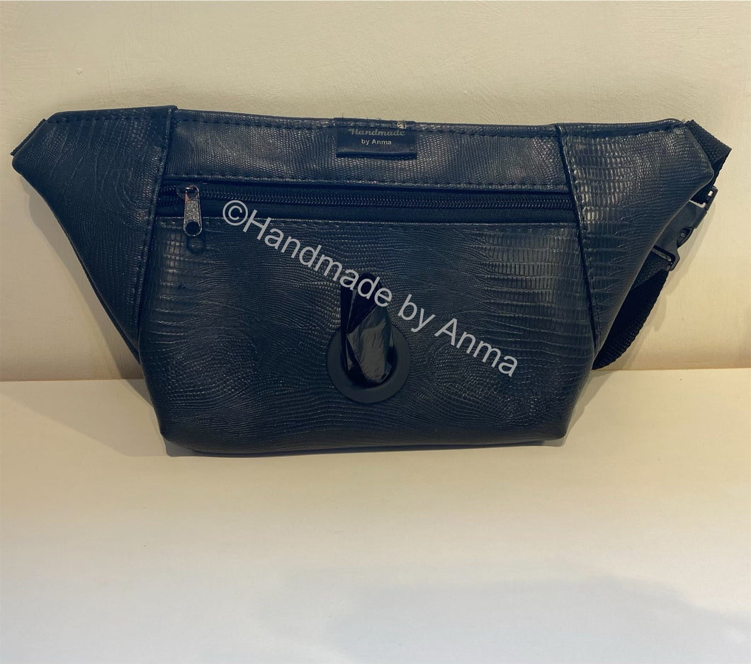 Plain black Bumbag
