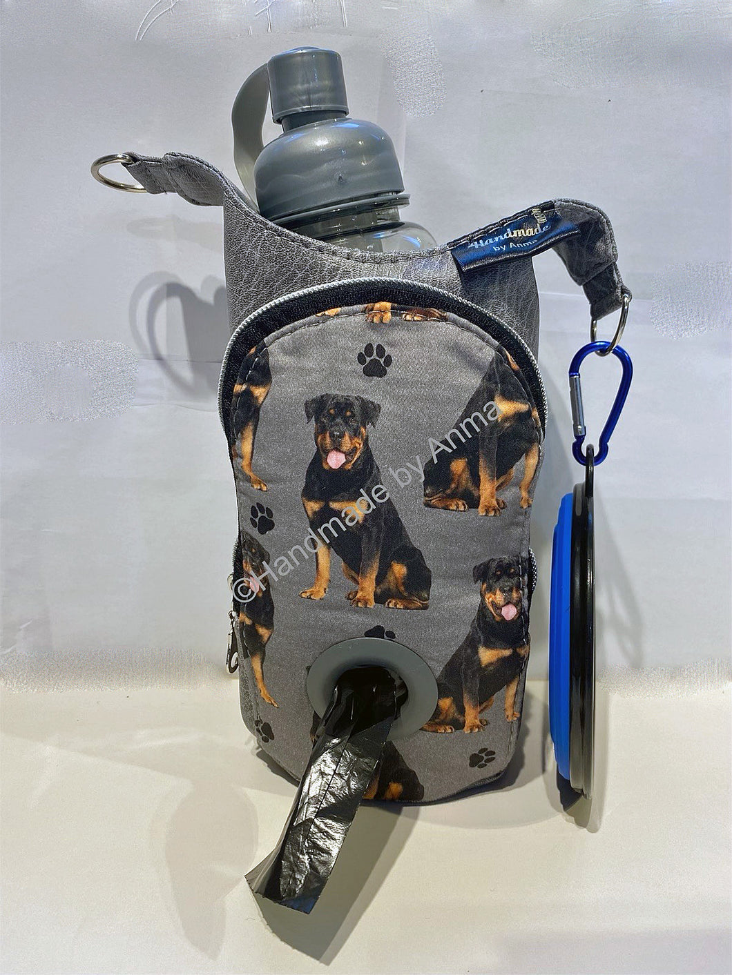 Rottweiler dog walking bag