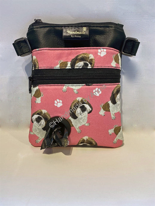 Shih tzu dog walking bag